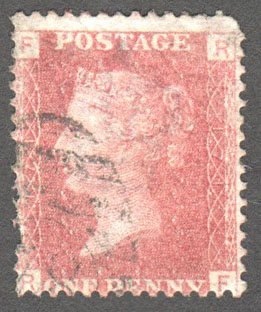 Great Britain Scott 33 Used Plate 171 - RF - Click Image to Close